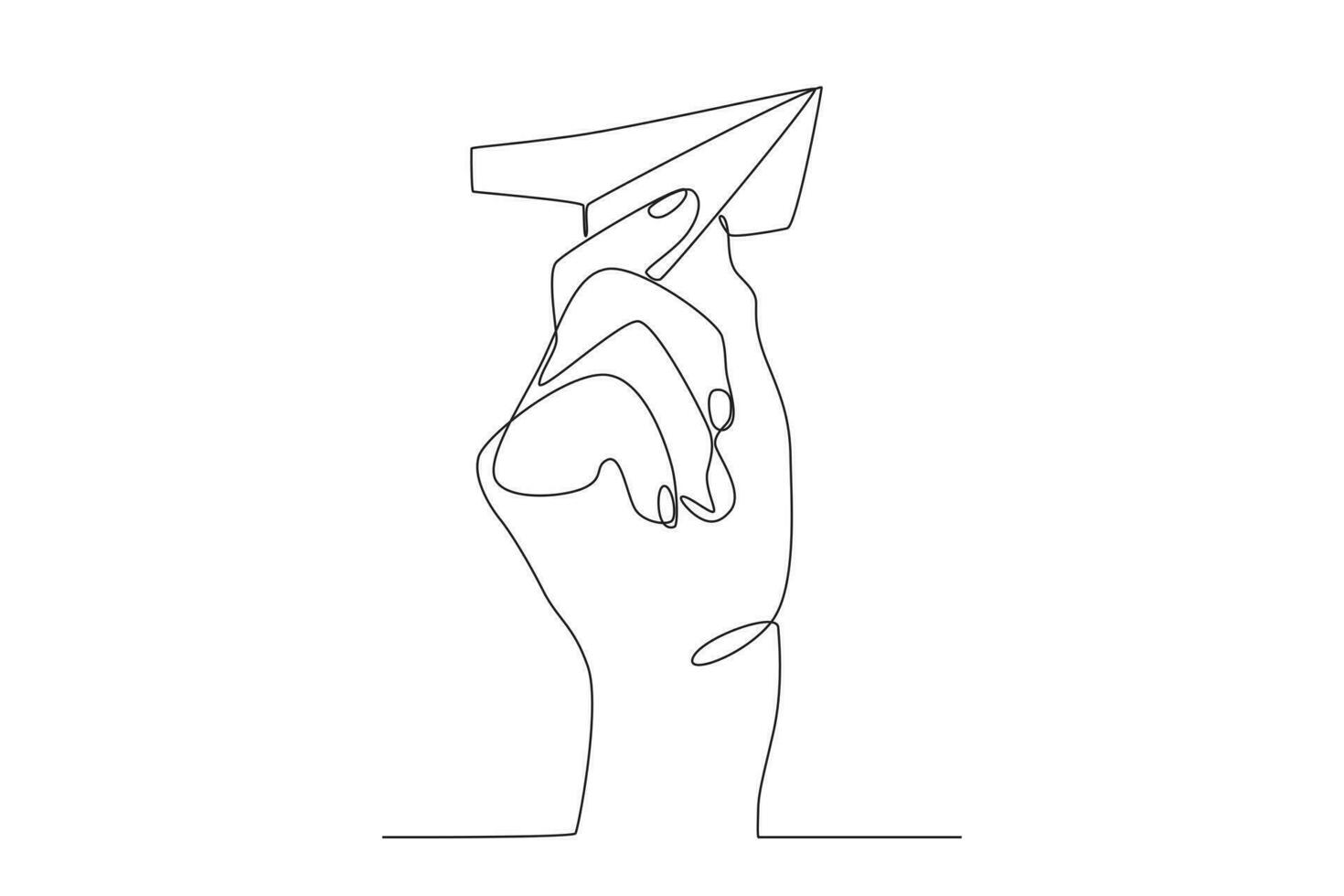 A small paper plane vector
