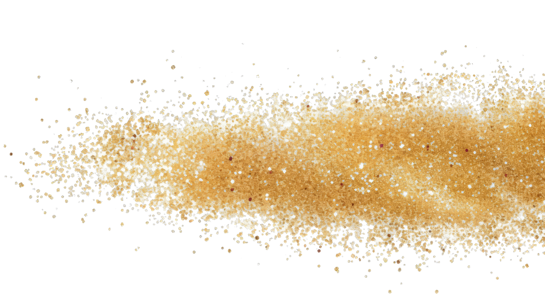 AI generated Gold Glitter Texture On transparent. Amber Particles Color. Celebratory Background. png