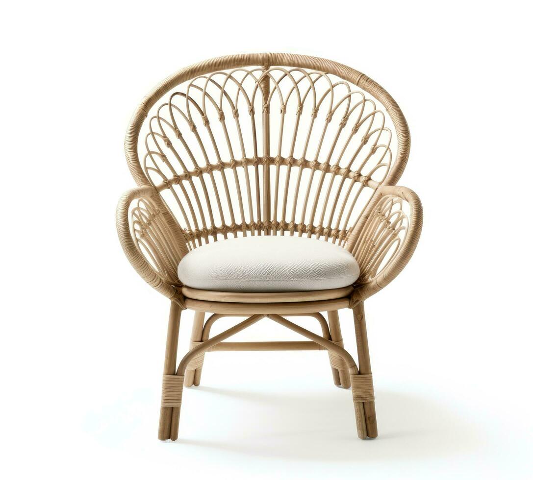 AI generated the chair on a white background photo