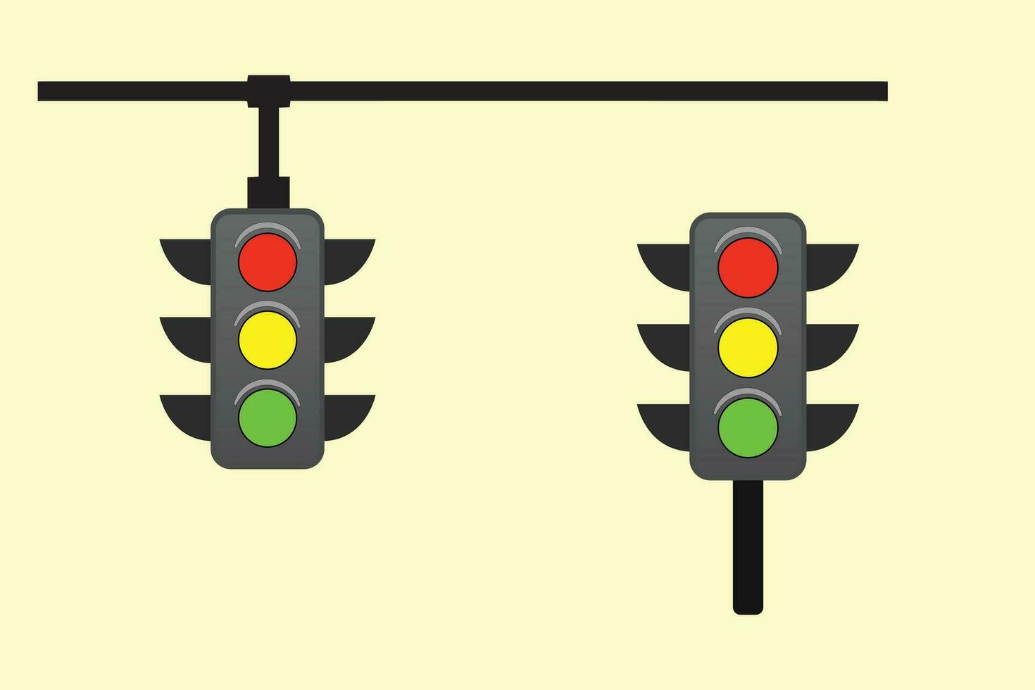 Traffic light icon vector illustration.