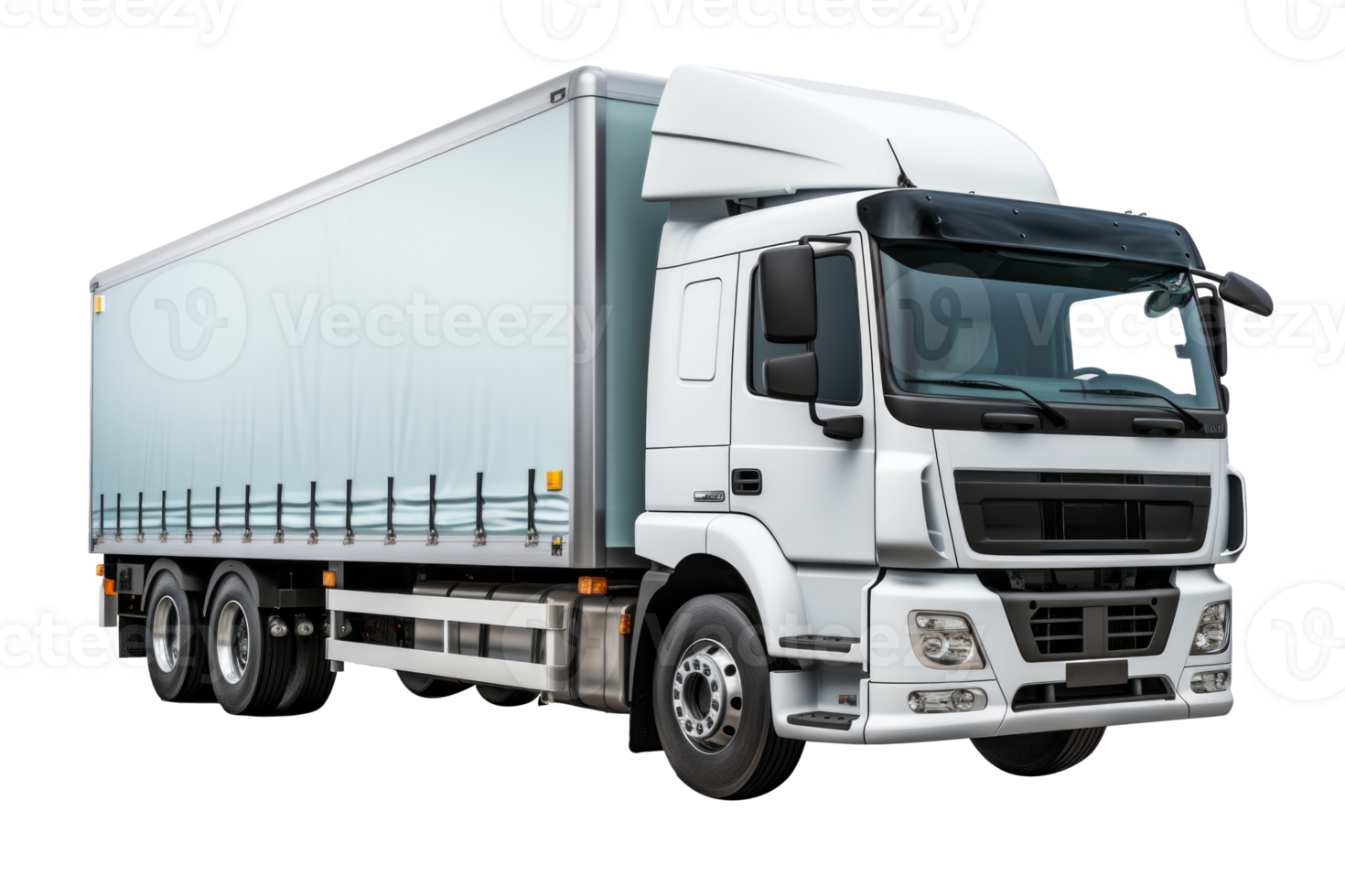 AI generated White Truck on Transparent Background Created With Generative AI Technology png