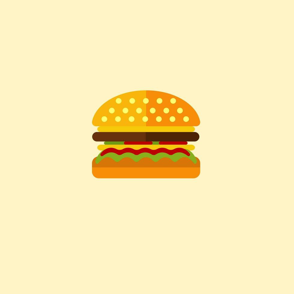 Burger icon vector illustration