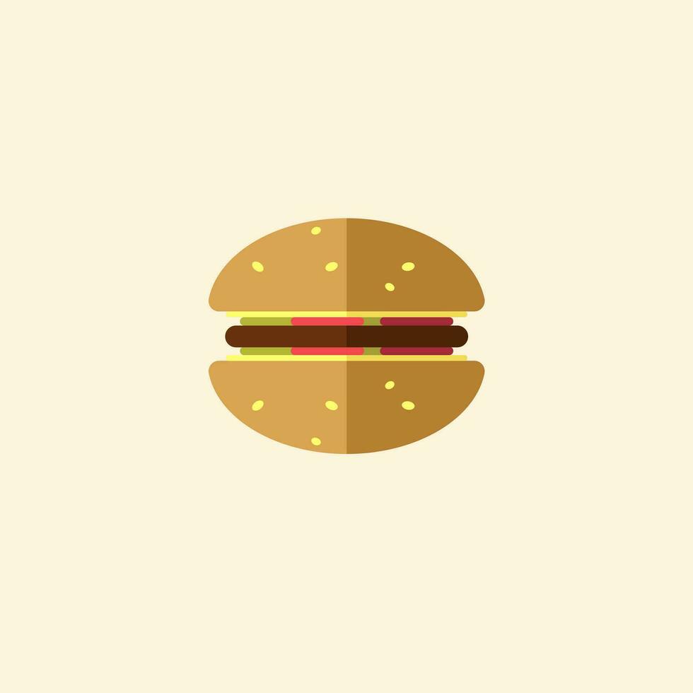 Burger icon vector