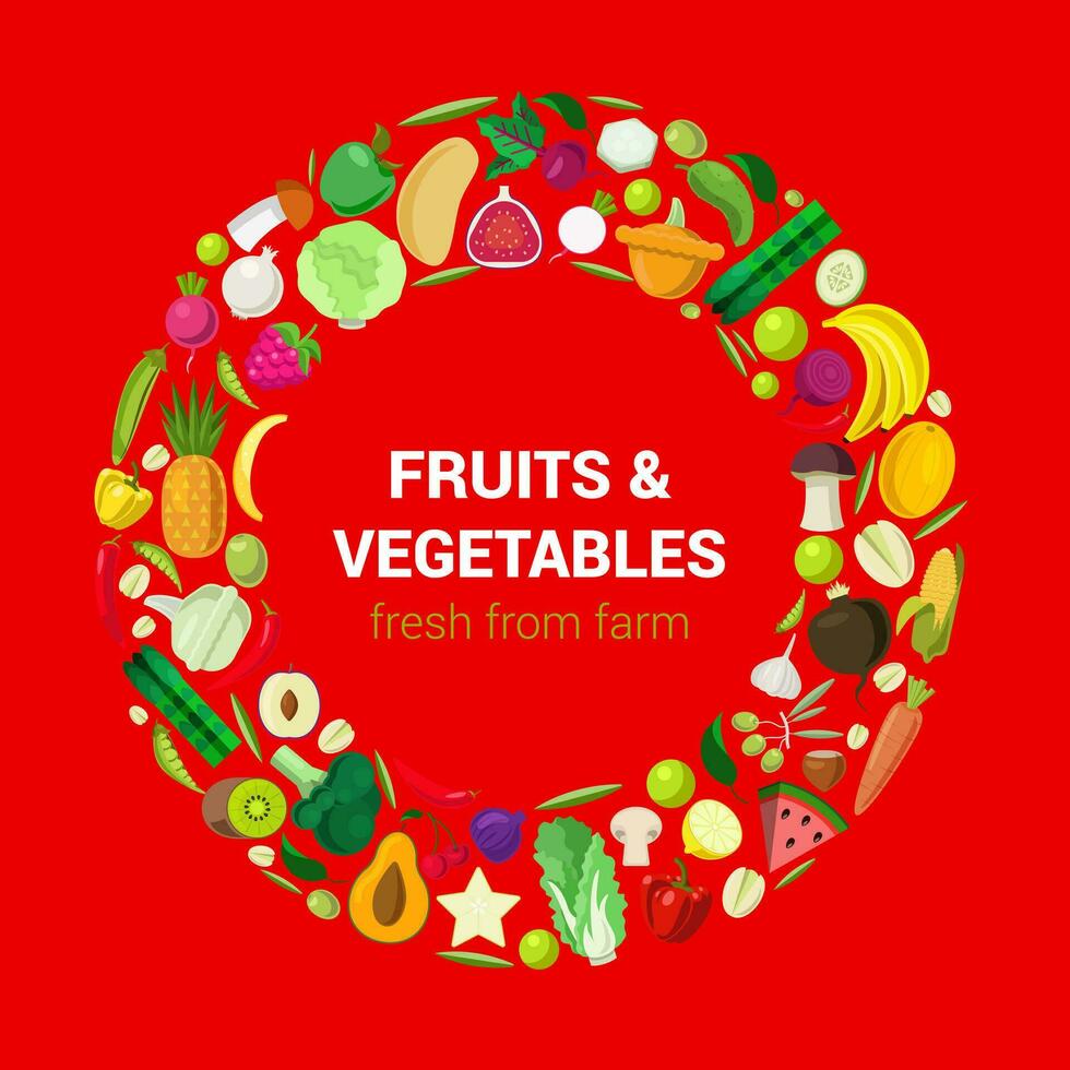 Fresh Vegetables Illustration Vegetables Mix Vegetables Frame Vegan