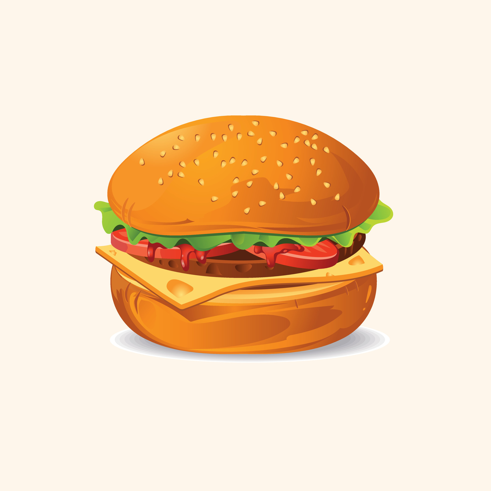 Burger Vector Illustration 35758633 Vector Art At Vecteezy Burger Vector Illustration 35758633 Vector Art At Vecteezy