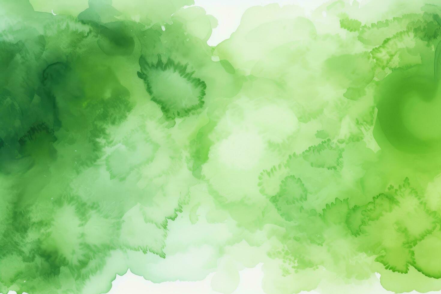 AI generated Abstract green watercolor background for your design. Digital art painting, Abstract green watercolor background, AI Generated photo