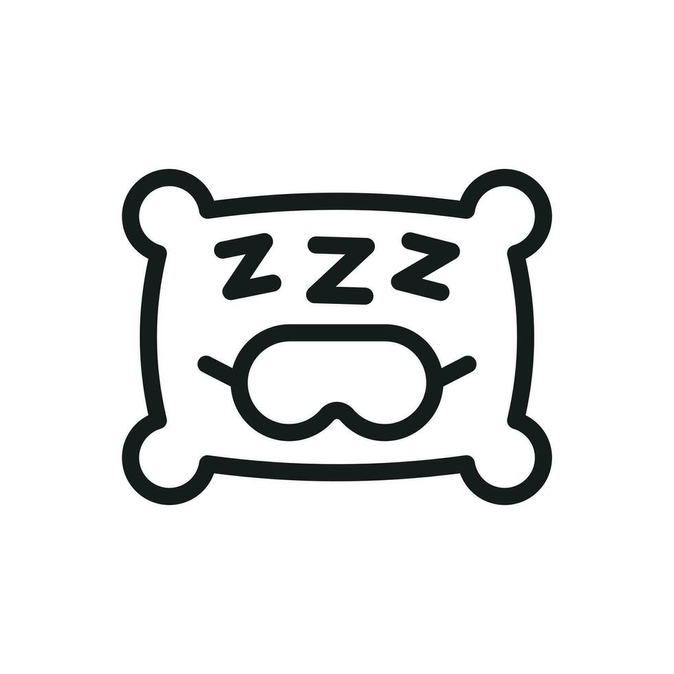 Sleep Icon Logo Design Element vector