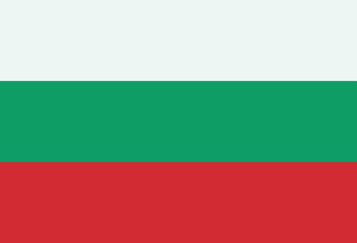 Bulgaria flag vector isolated on white background
