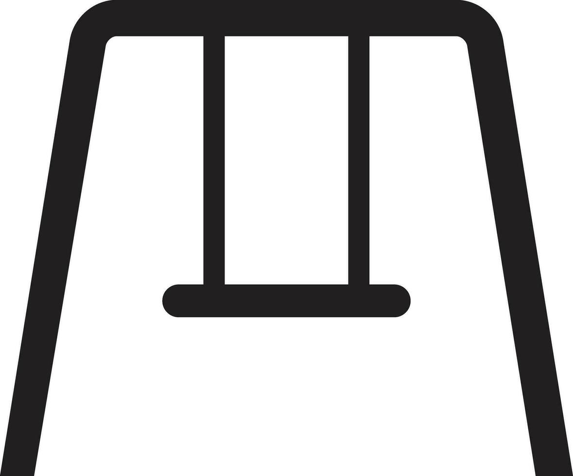Children swing icon isolated on white background . Vector illustration