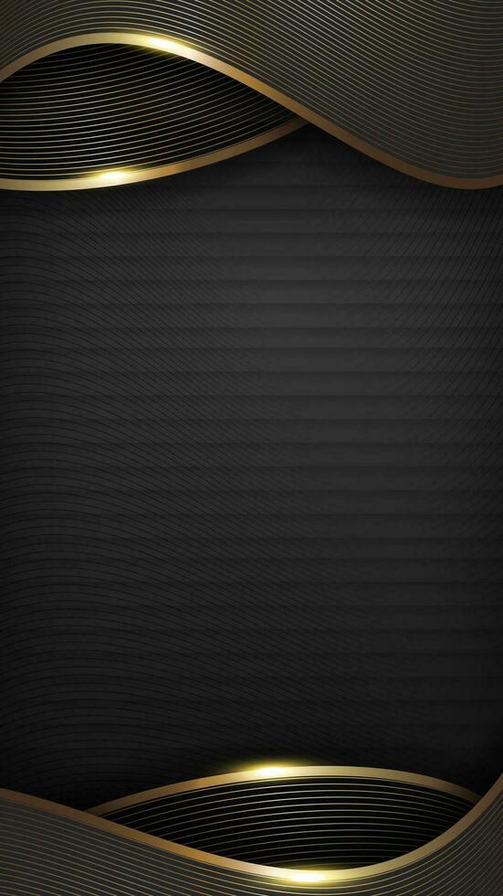 luxury black shining gold background vector
