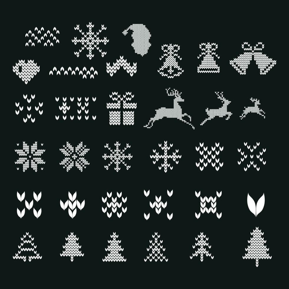 ugly christmas sweater elements,Day of ugly Christmas sweater vector