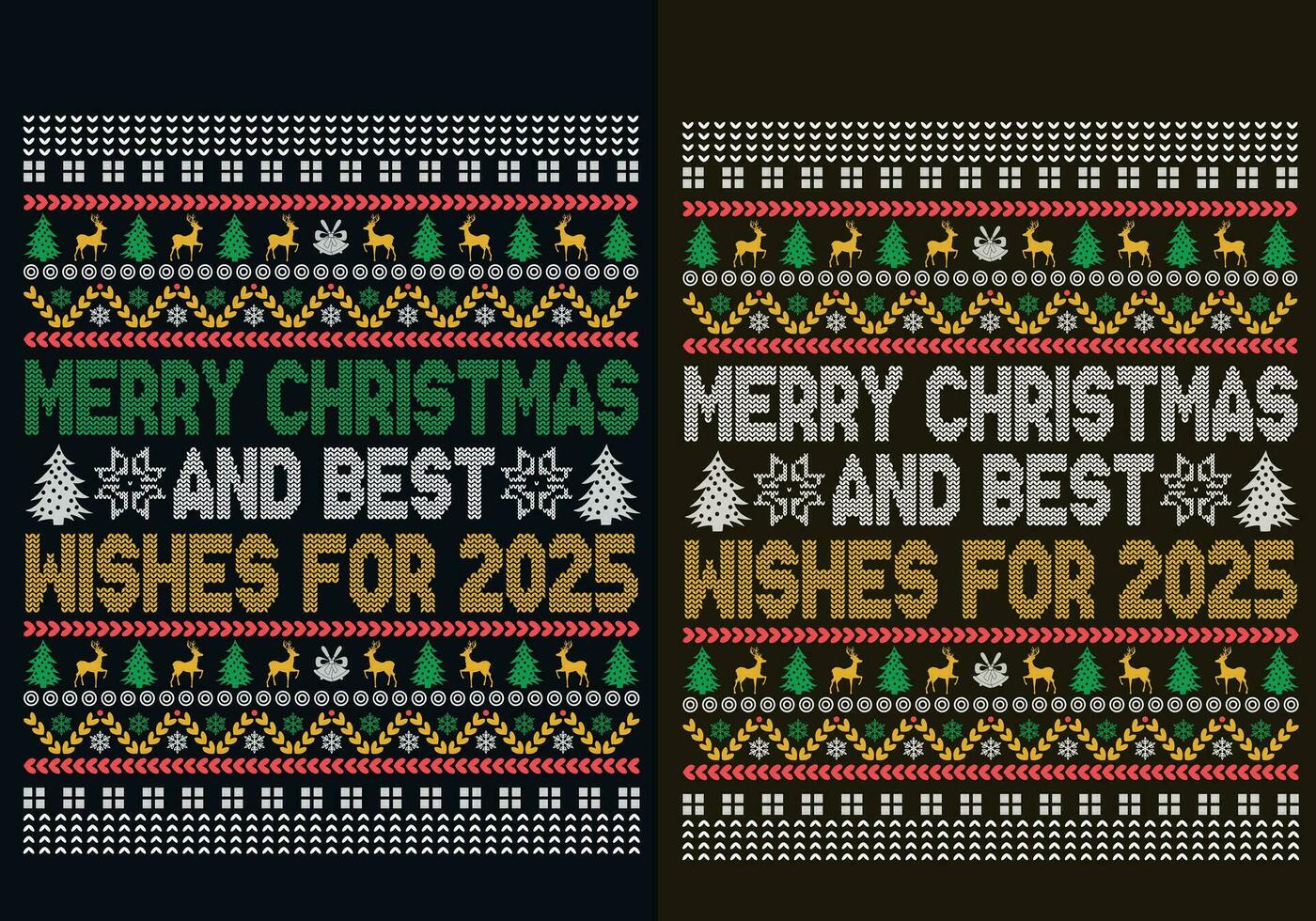 feo Navidad suéter diseños, feo Navidad suéter plantilla, Navidad árbol, patrones vector