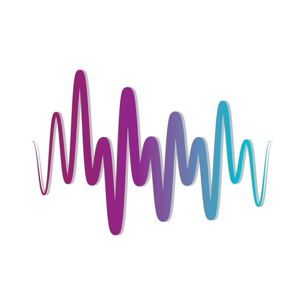 Sound wave logo vector