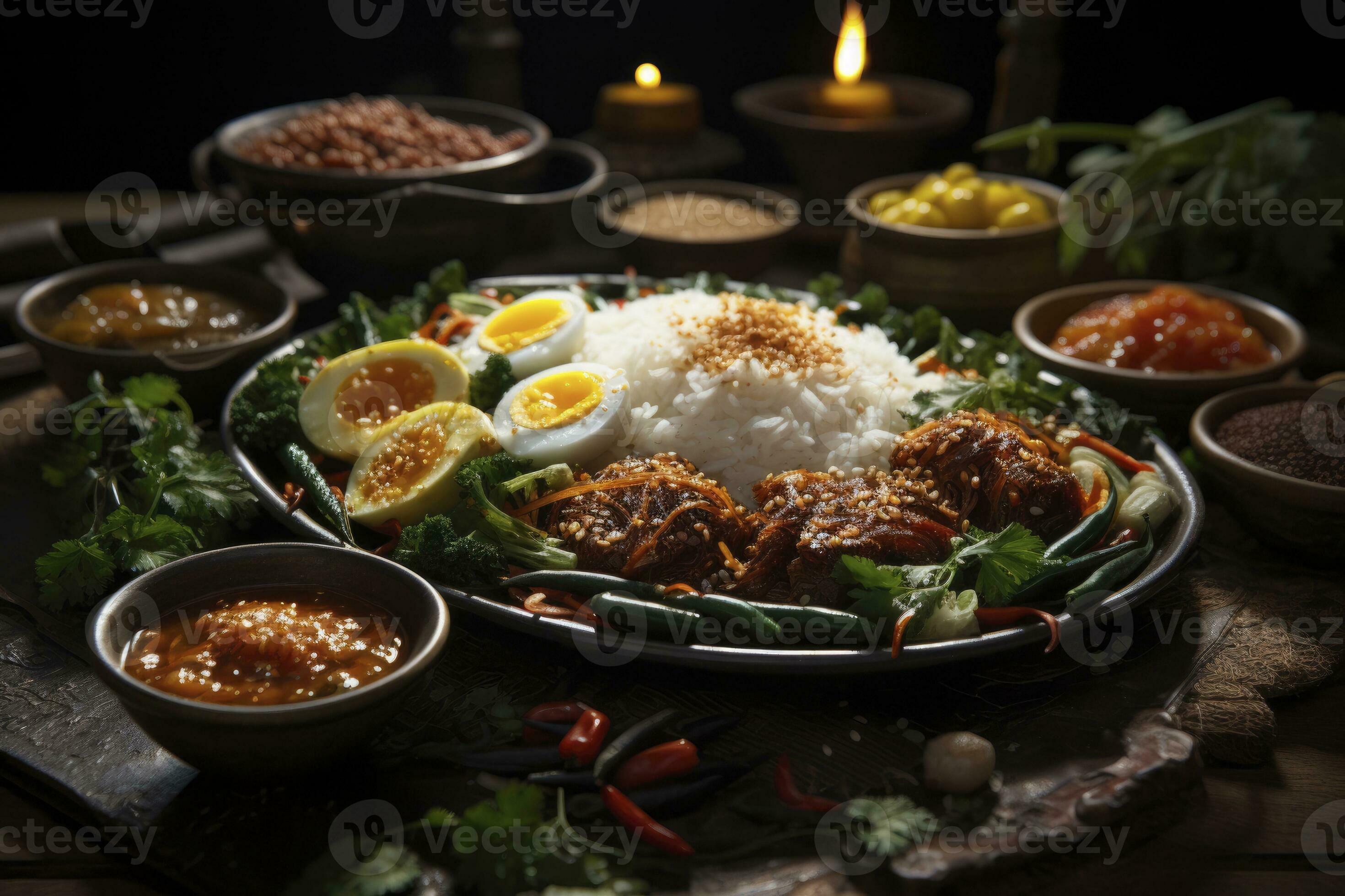 AI generated Thai food based on vegetables. generative ai 35761275 ... Biology Diagrams