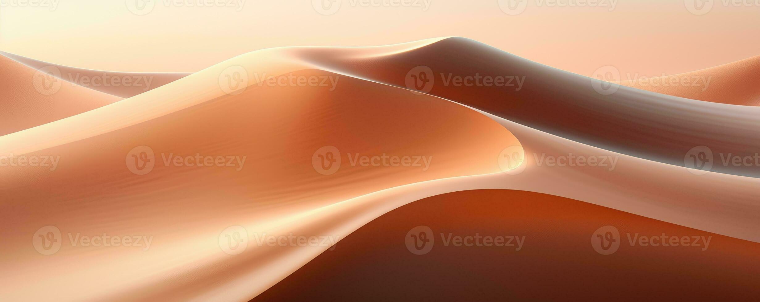 AI generated abstract landscape with desert dunes. ai generated photo