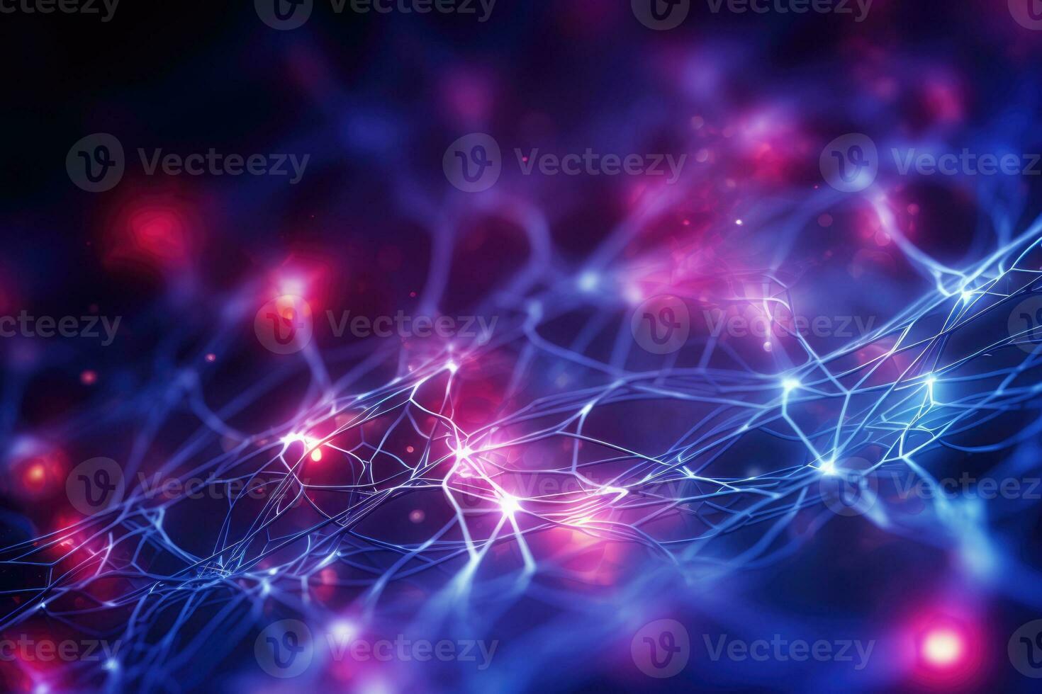 AI generated abstract neural background. ai generated photo