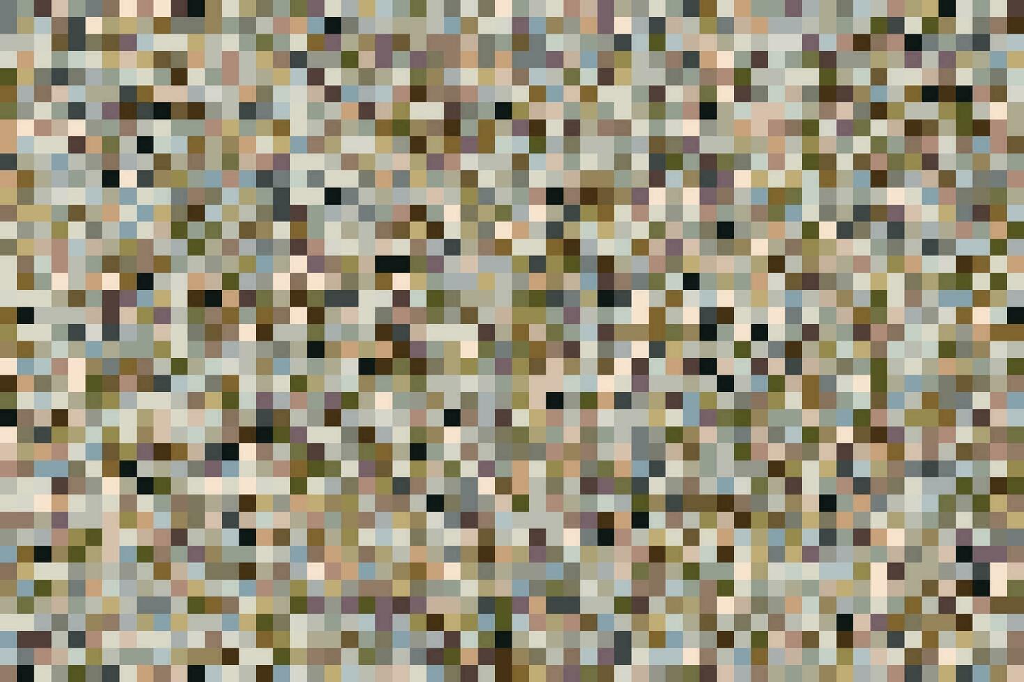 Pixelated imitation background in earthy and brown tones vector
