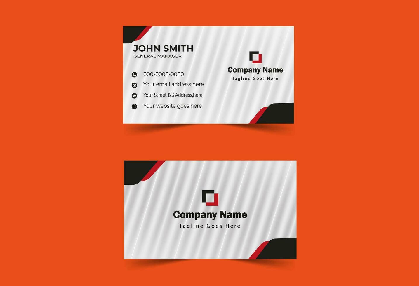 Simple business card design vector