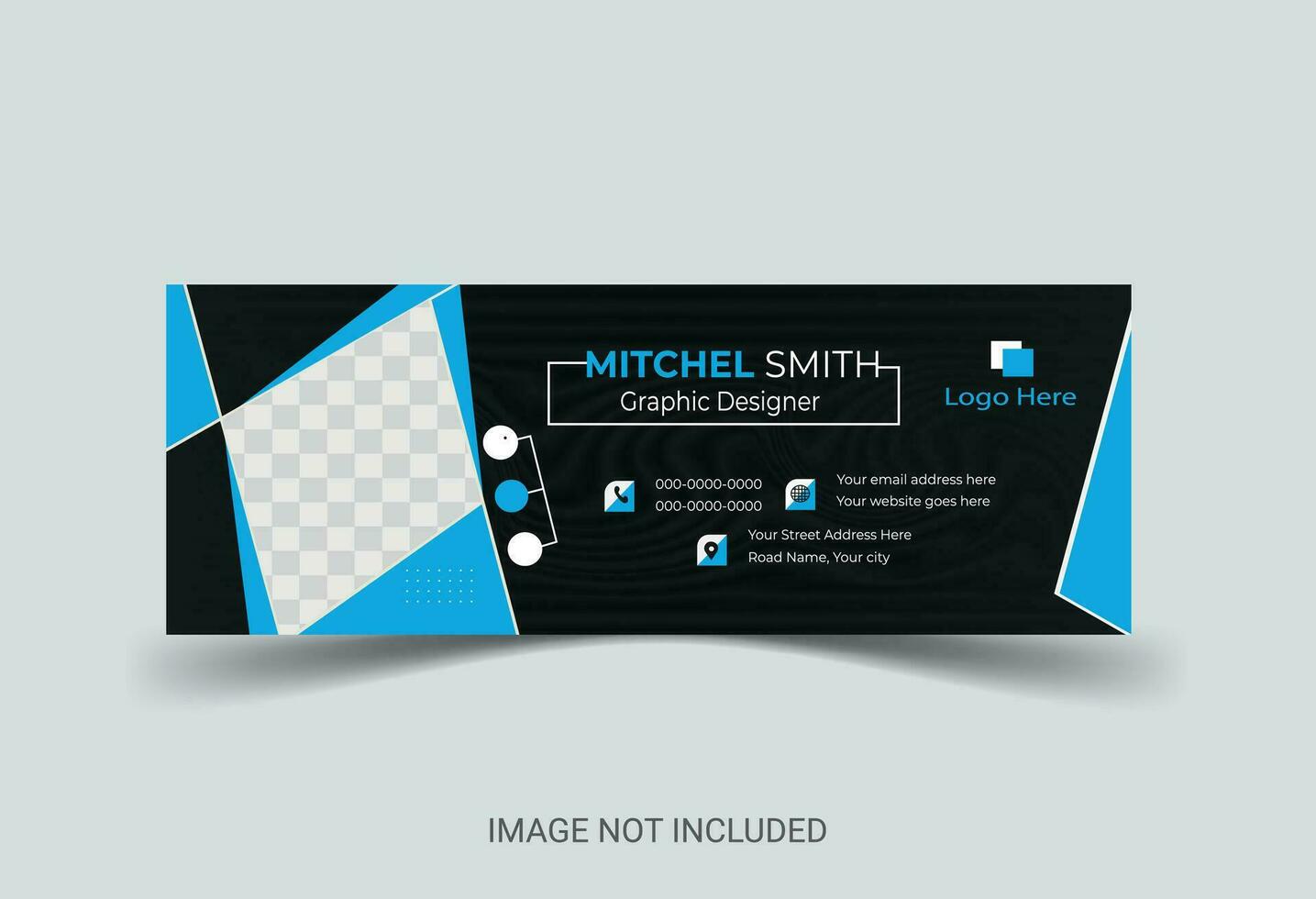 Email signature Design vector