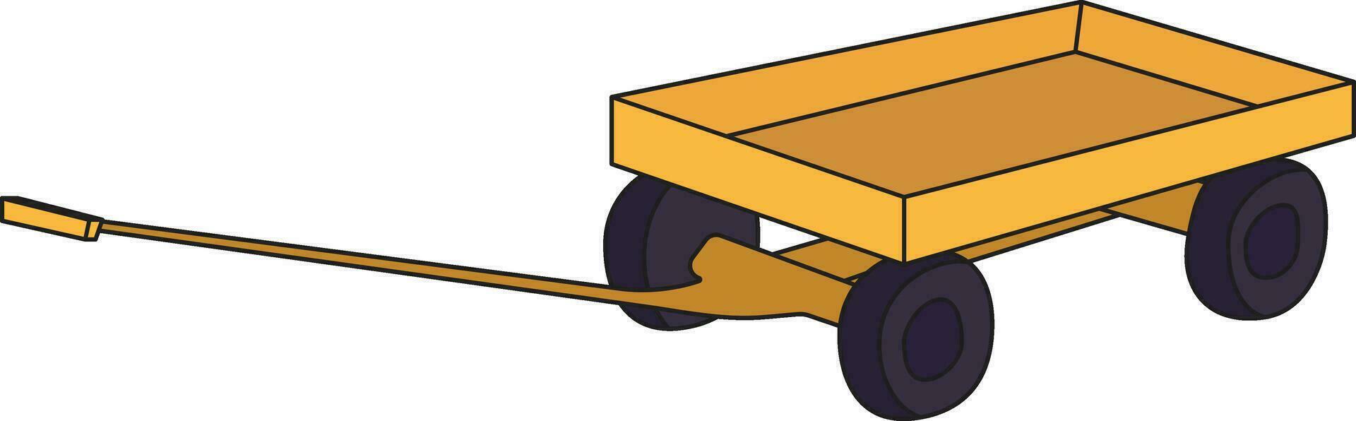 Shopping cart. Shop basket. Vector illustration. Hand Truck. Cargo Weight lifting moving in industrial warehouse use for product heavy package box shipment