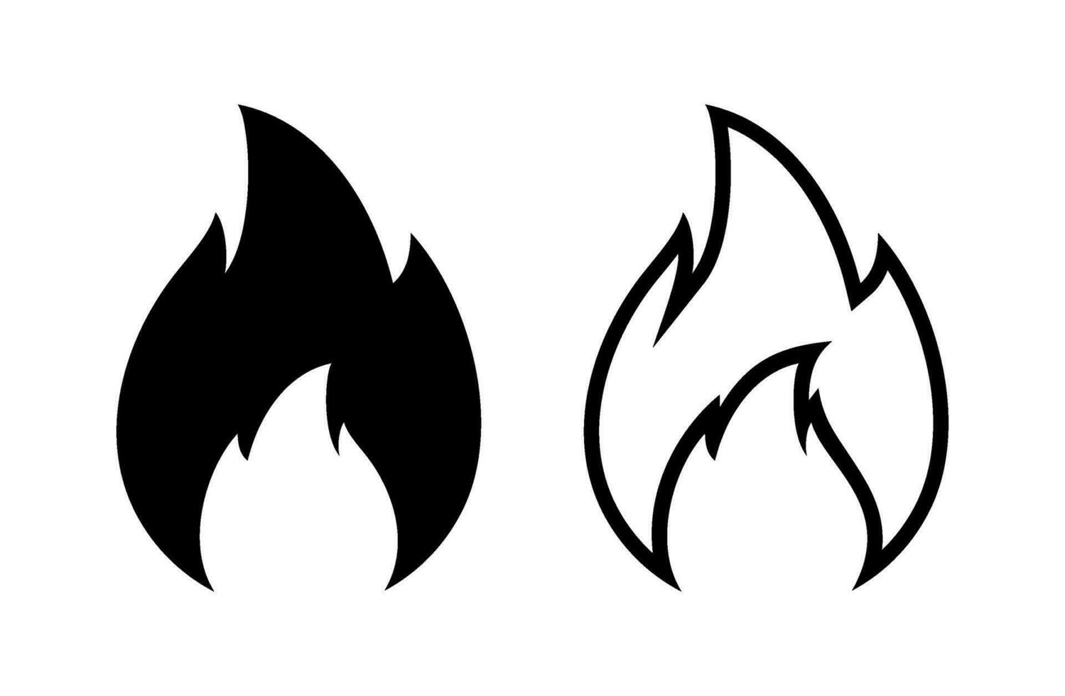 the fire burns with a blazing black color vector