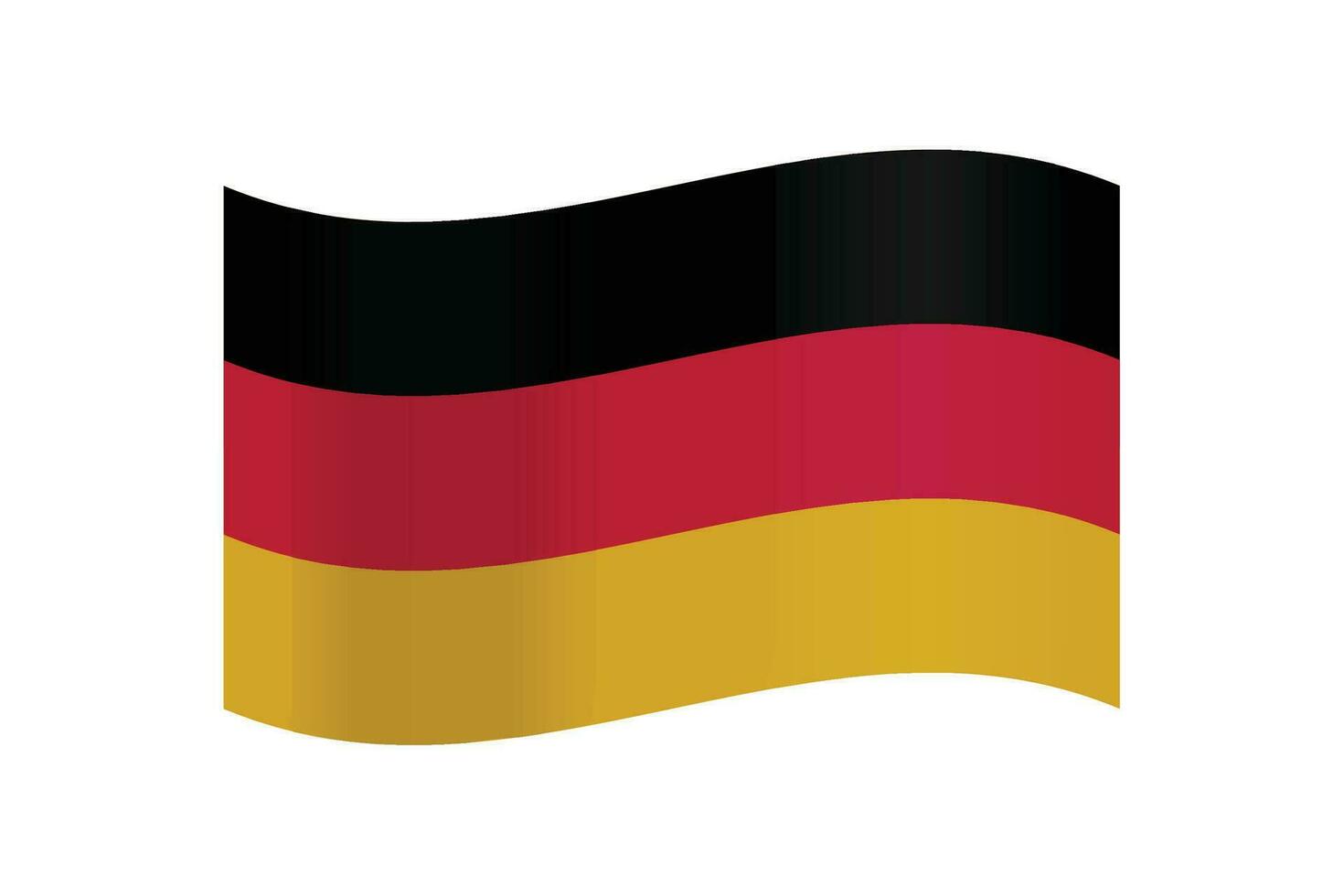 un detallado y preciso vector ilustración de Alemania de colores bandera