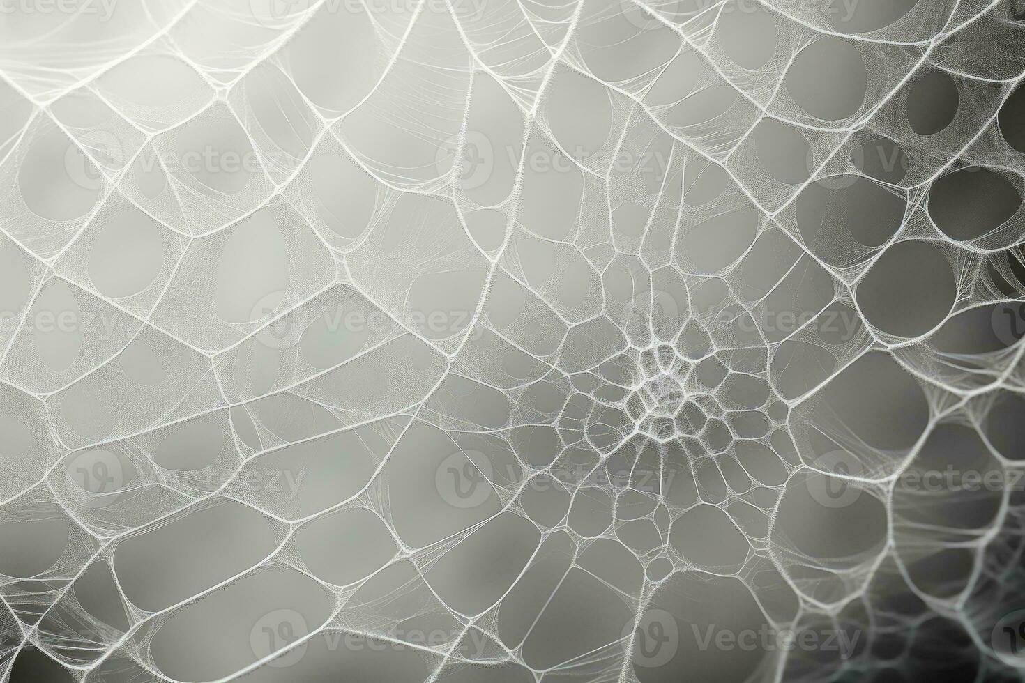AI generated cobweb macro on light background. ai generated photo