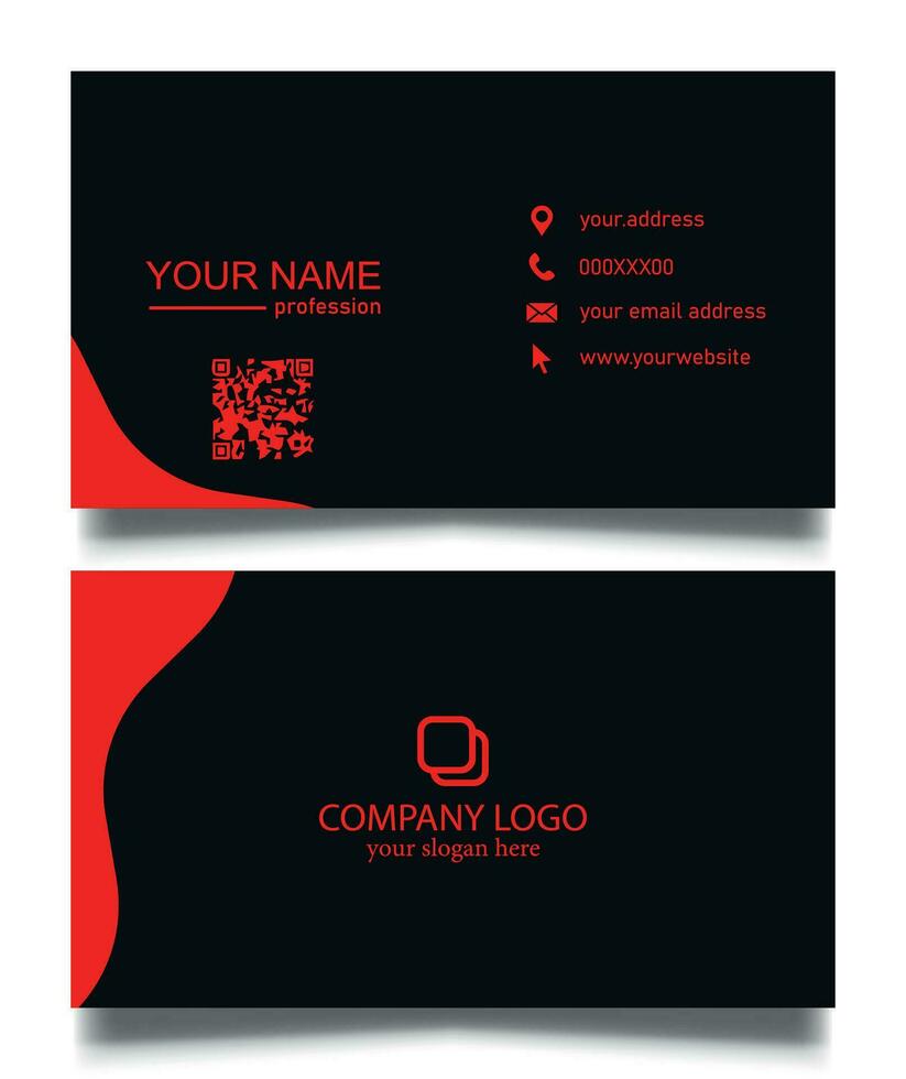 profesional mínimo negocio tarjeta diseño. profesional estacionario marca identidad negocio tarjeta. vector