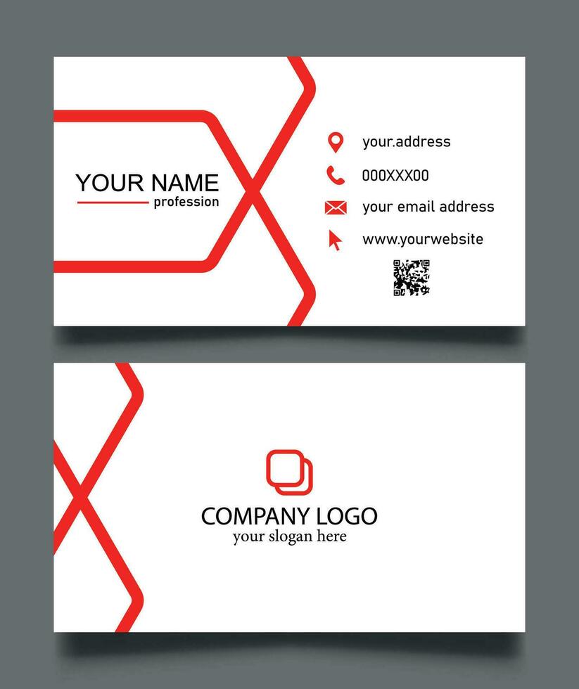 profesional mínimo negocio tarjeta diseño. profesional estacionario marca identidad negocio tarjeta. vector