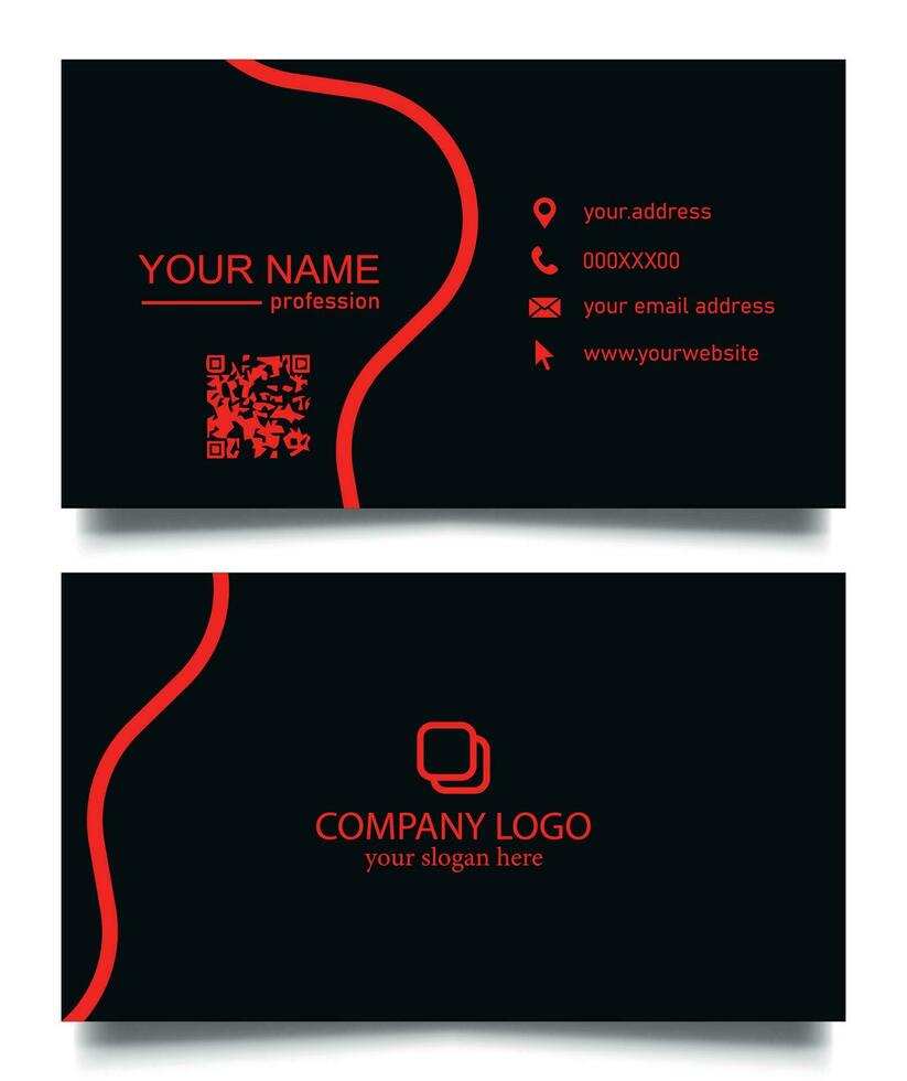 professional minimal business card design. professional stationary brand identity business card. vector