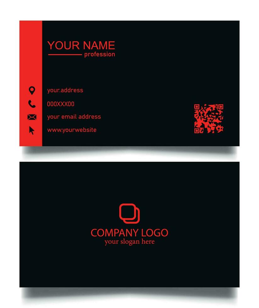 profesional mínimo negocio tarjeta diseño. profesional estacionario marca identidad negocio tarjeta. vector