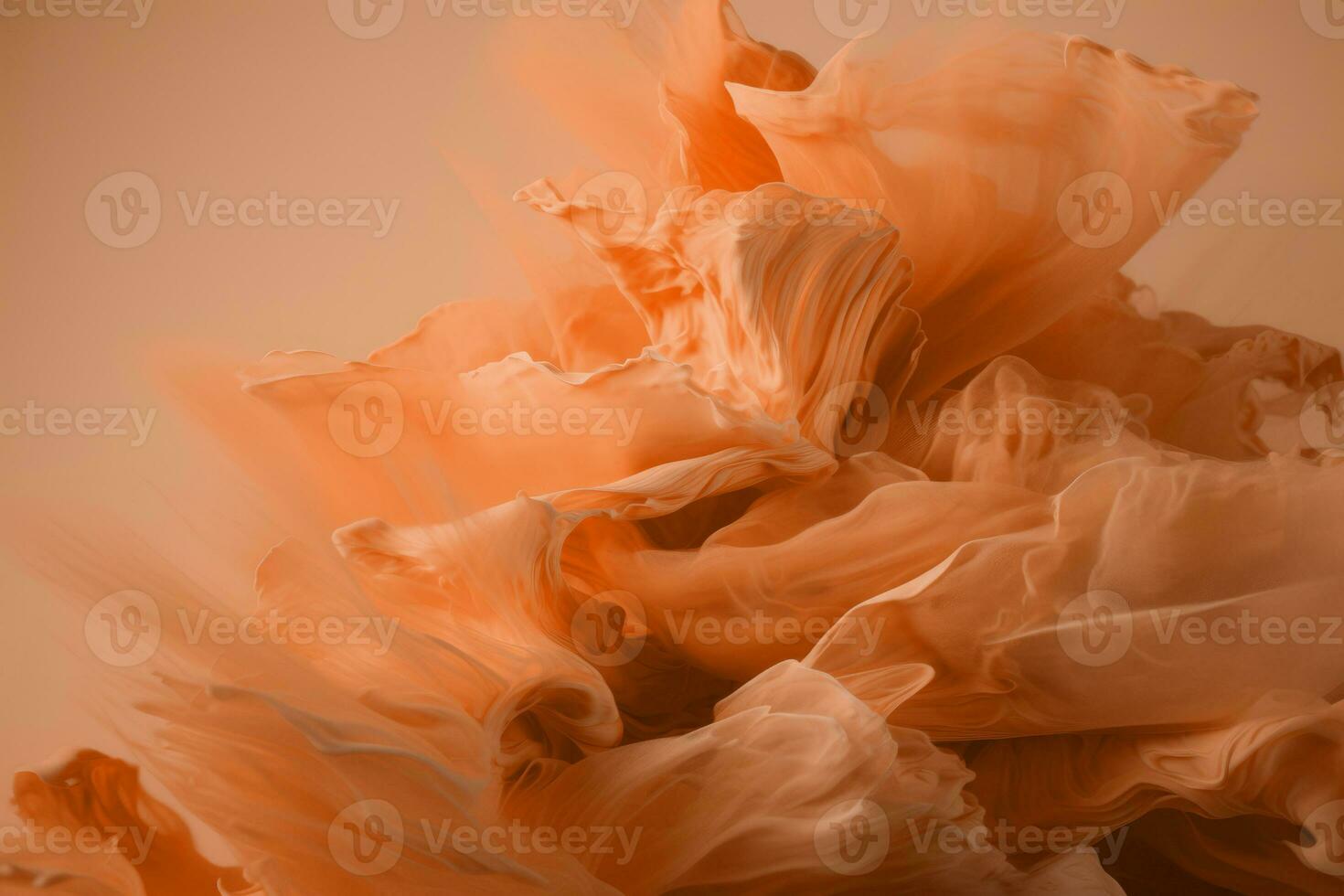 AI generated abstract fur background, concept color of the year 2024 Peach Fuzz. AI Generated photo