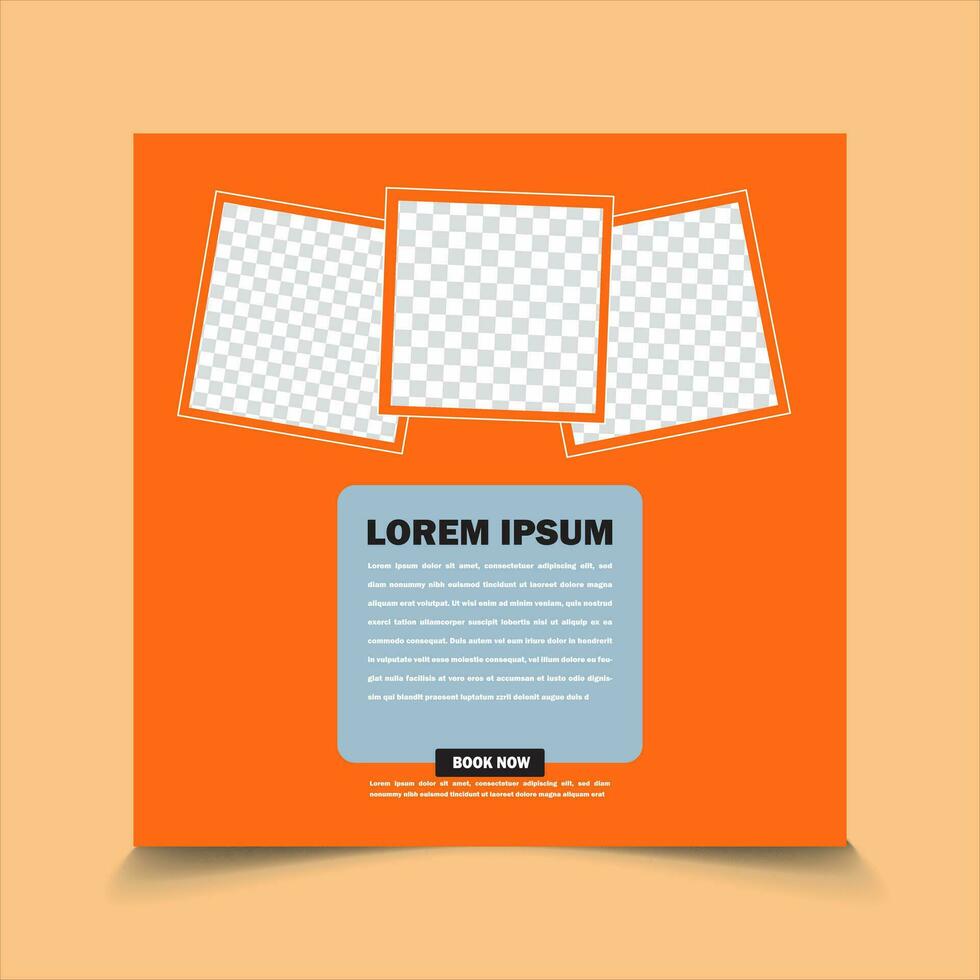Digital business marketing banner for social media post template vector
