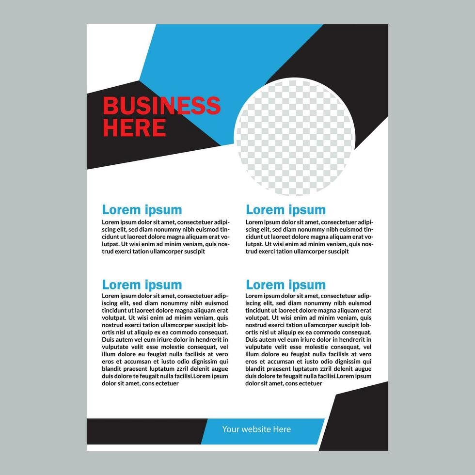 Business flyer design free vector
