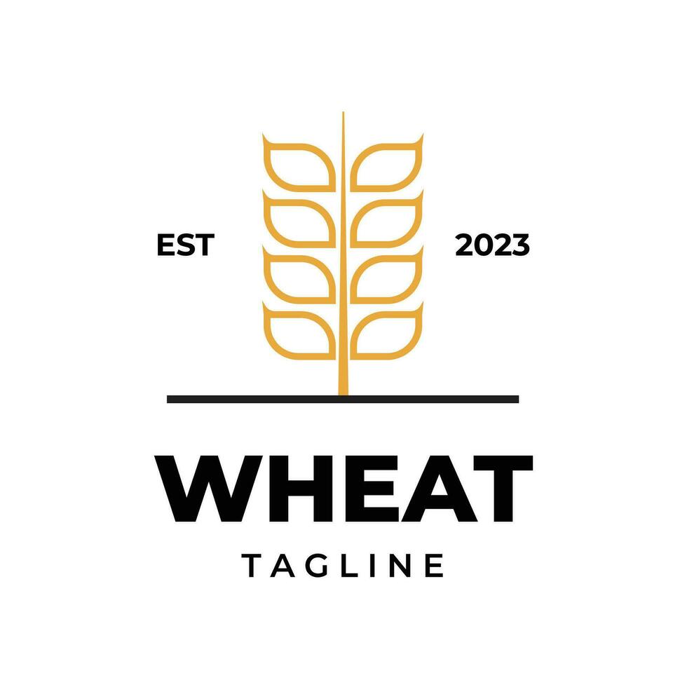 wheat simple Logo Icon vector  template design illustration