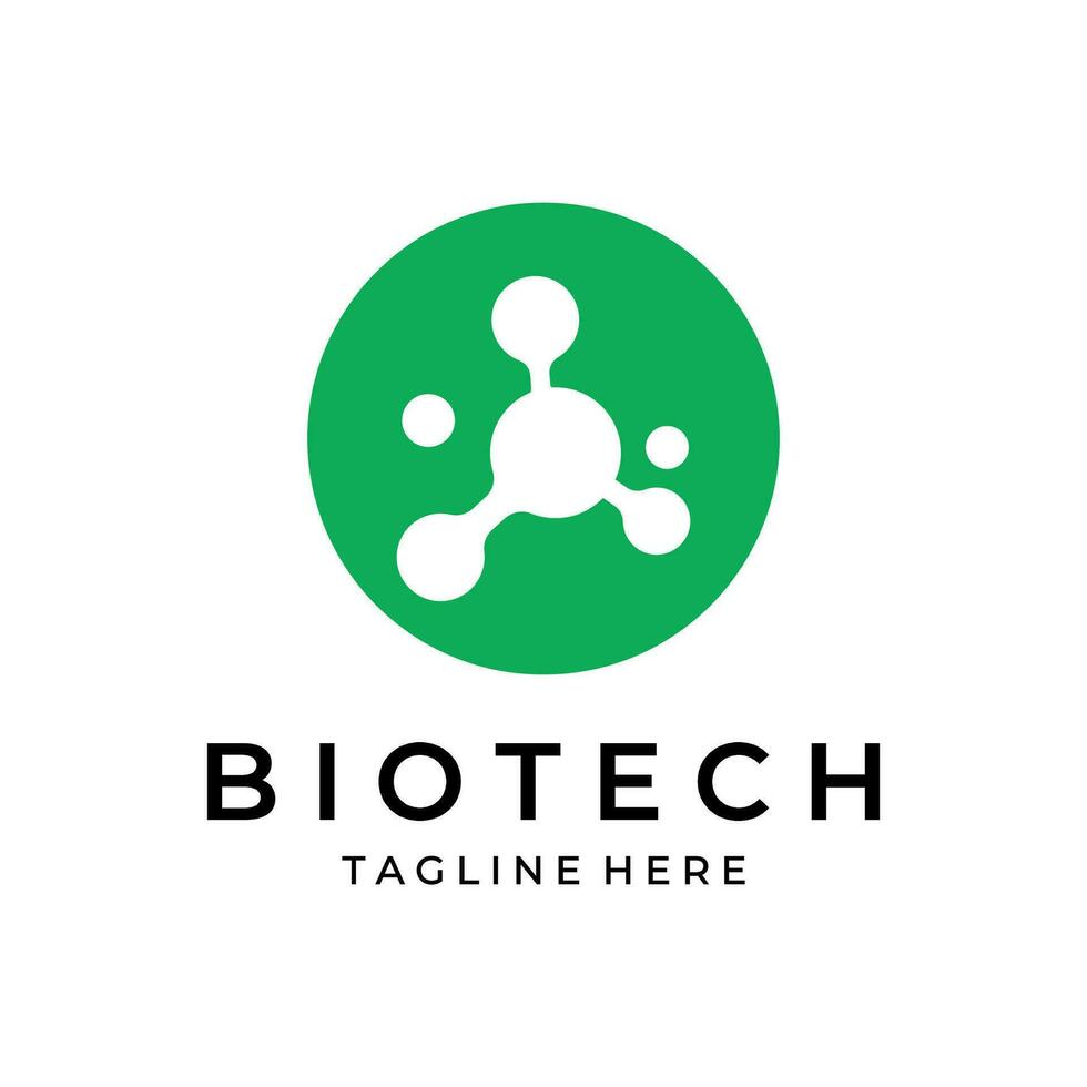 bio tecnología logo vector ilustración modelo icono gráfico diseño