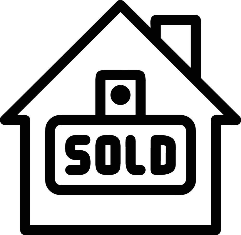 Sold icon symbol vector image . Illustration of the contract commercial label sold design image