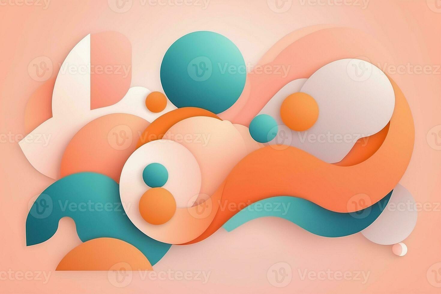 AI Generated abstract background in Peach Fuzz colors photo