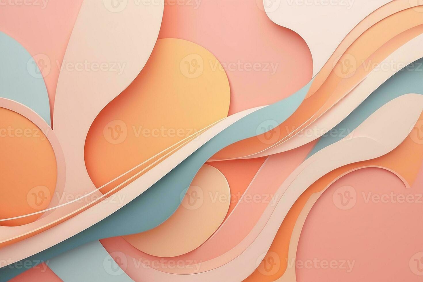 AI Generated abstract background in Peach Fuzz colors photo
