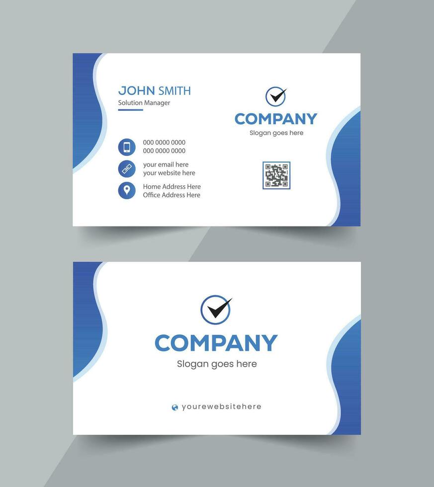 Modern creative business card and name card,horizontal simple clean template vector design, layout in rectangle size.