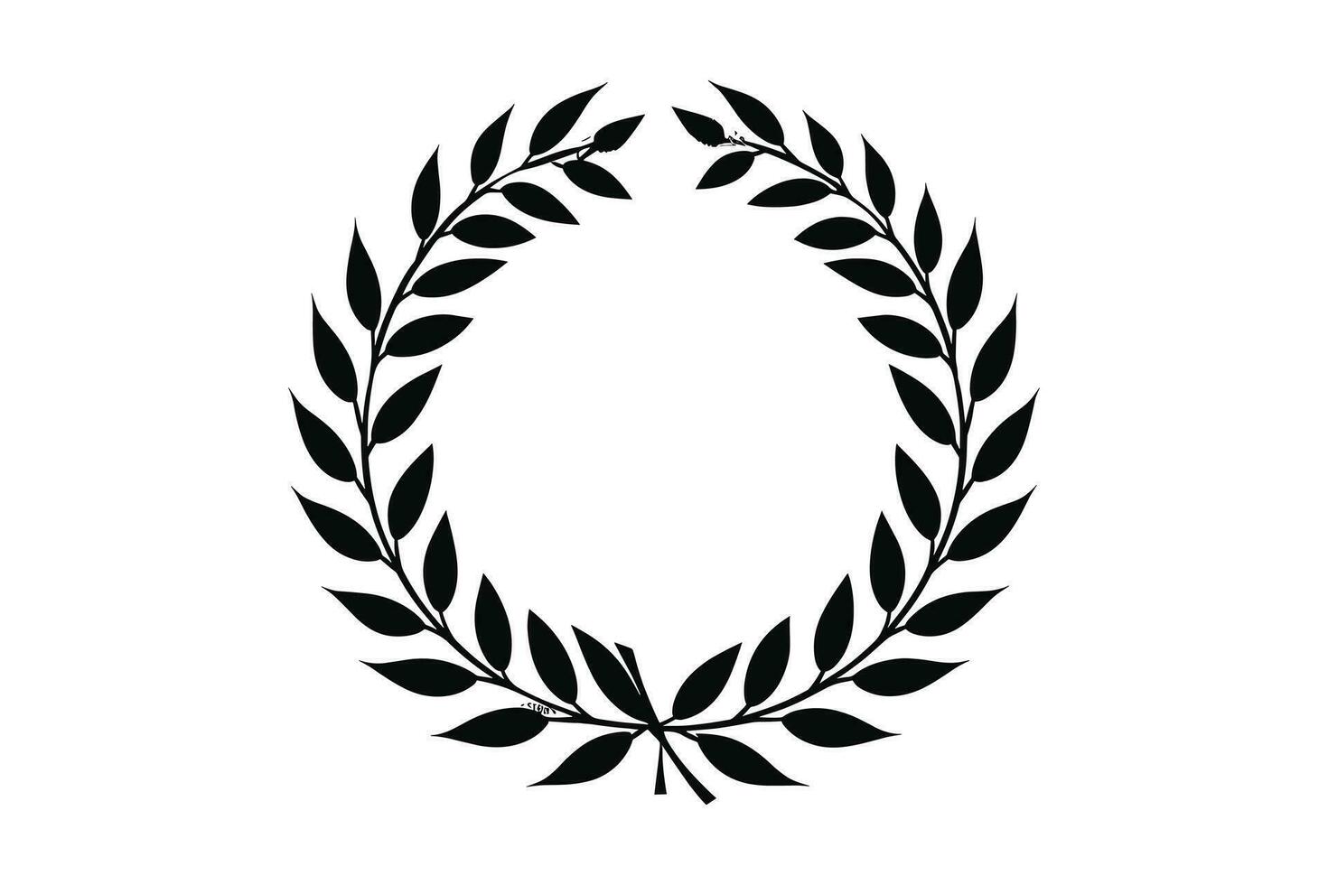 Laurel icon Vector art. Black, dark design. Perfect for invitations  greeting cards, quotes, blogs