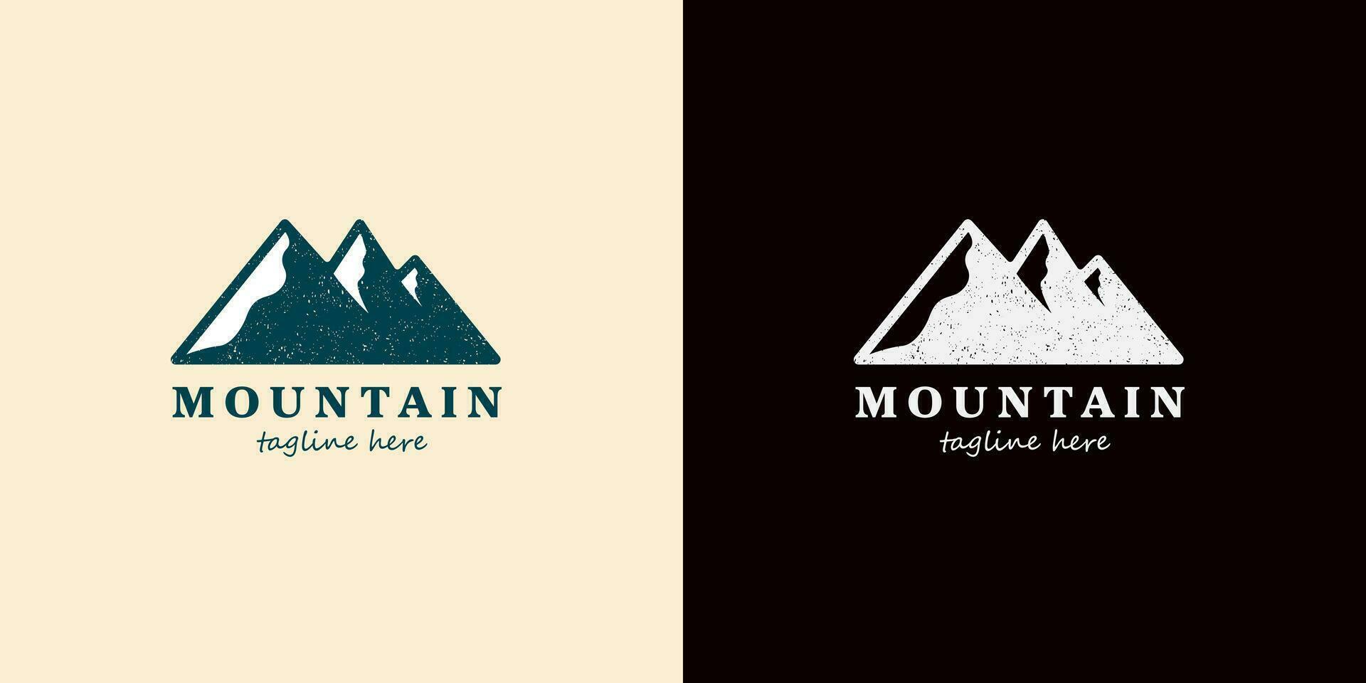 Mountain logo abstract vector design. Logotype template for extreme sport, climbers, nature adventures, explorers