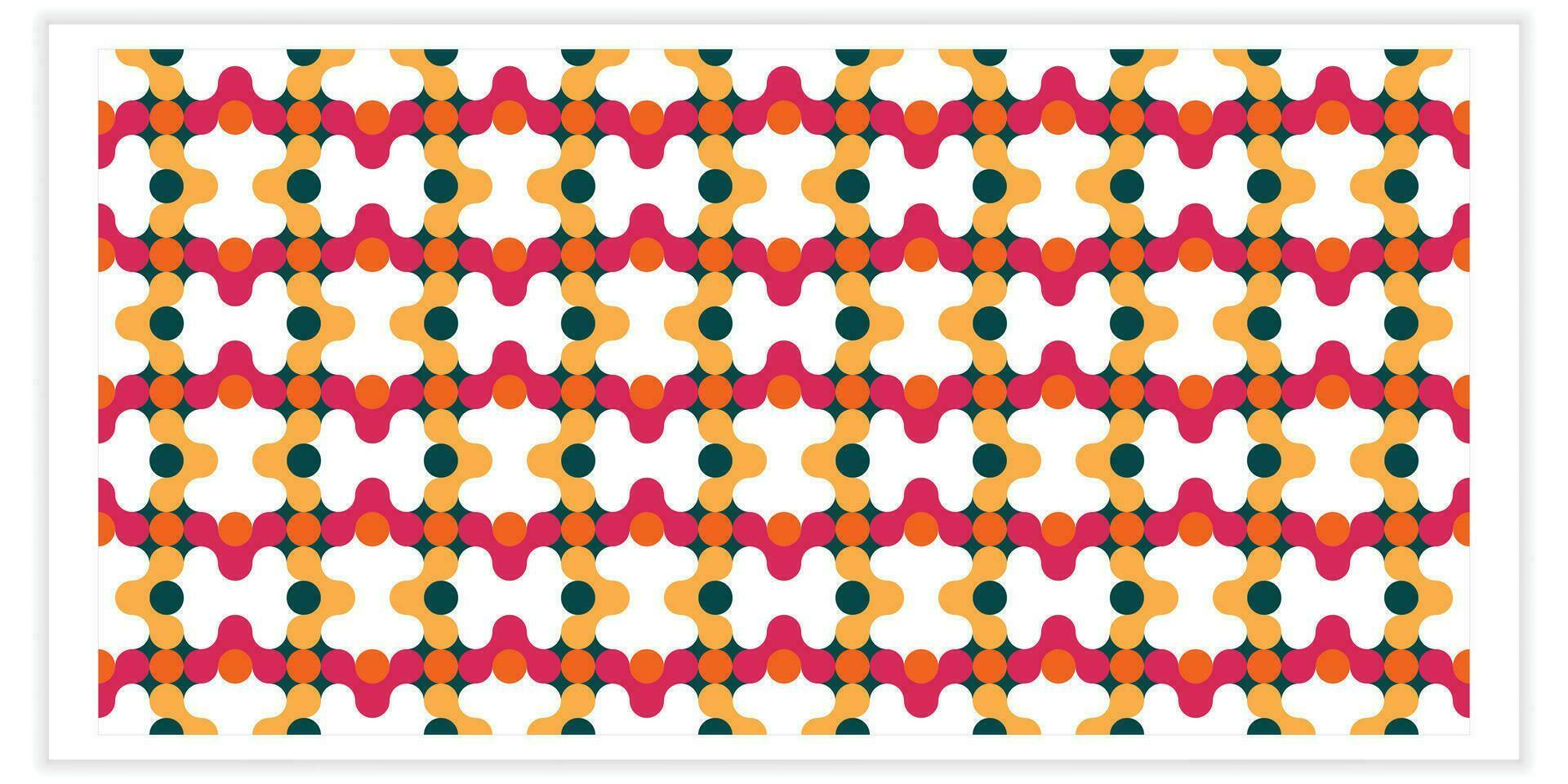 vistoso geométrico mosaico ilustración con creativo resumen formas dispersado en un blanco antecedentes vector