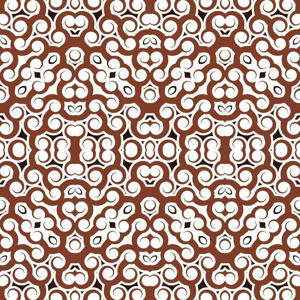 batik motif pattern background, spiral motif vector