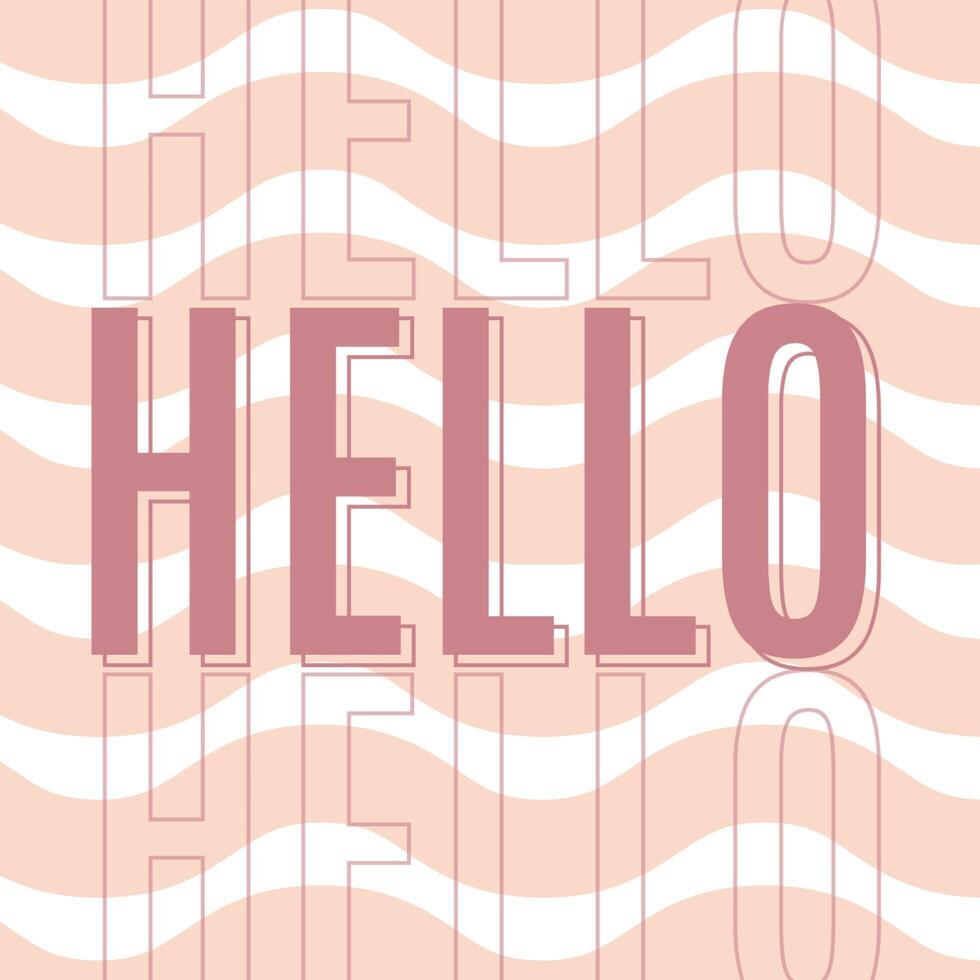 Square Peach Theme Business Cards template