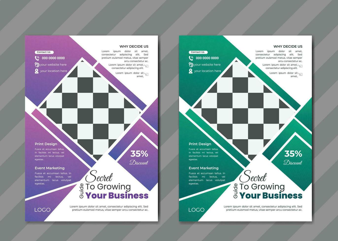 Modern Business Flyer Design Template vector