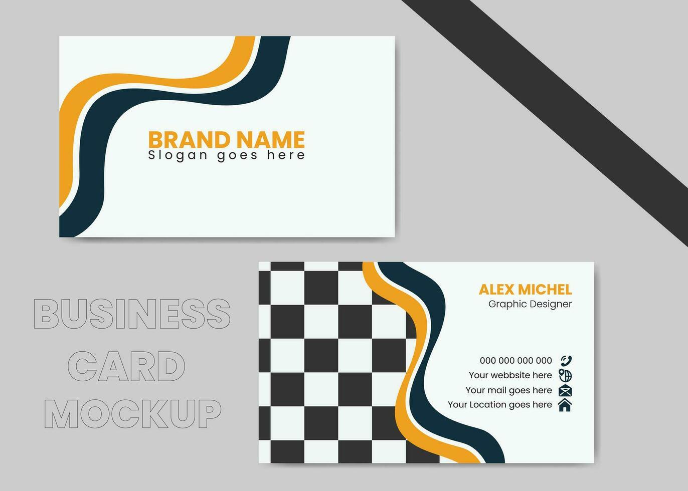 Modern Business Card Design Template vector