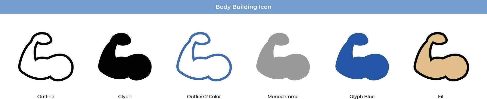 Body Building Vector Icon