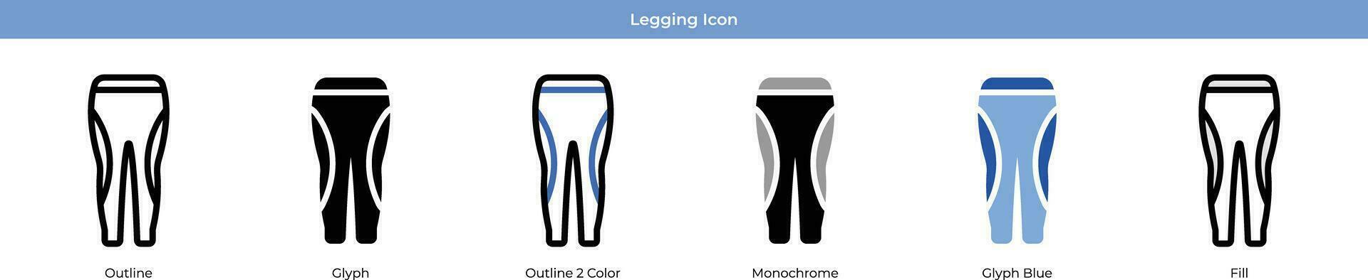 legging vector icono