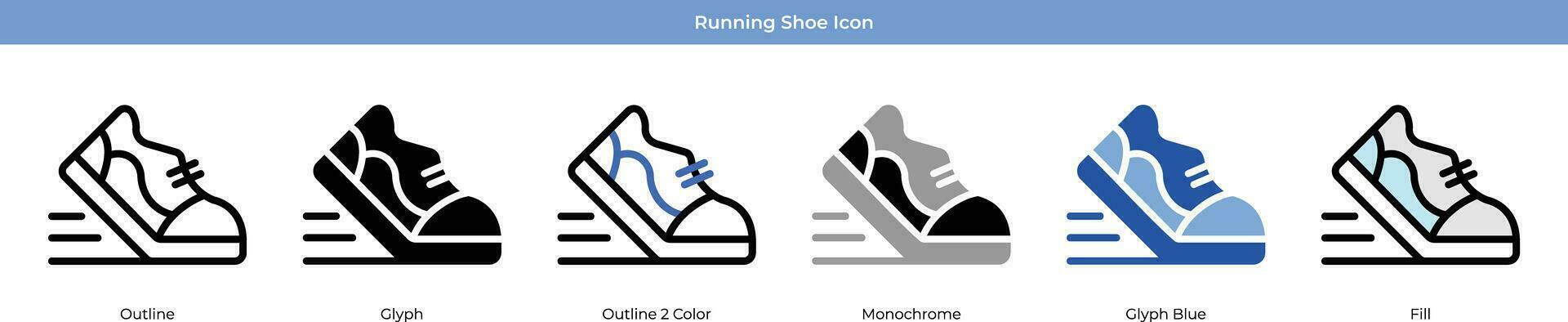 corriendo zapato vector icono